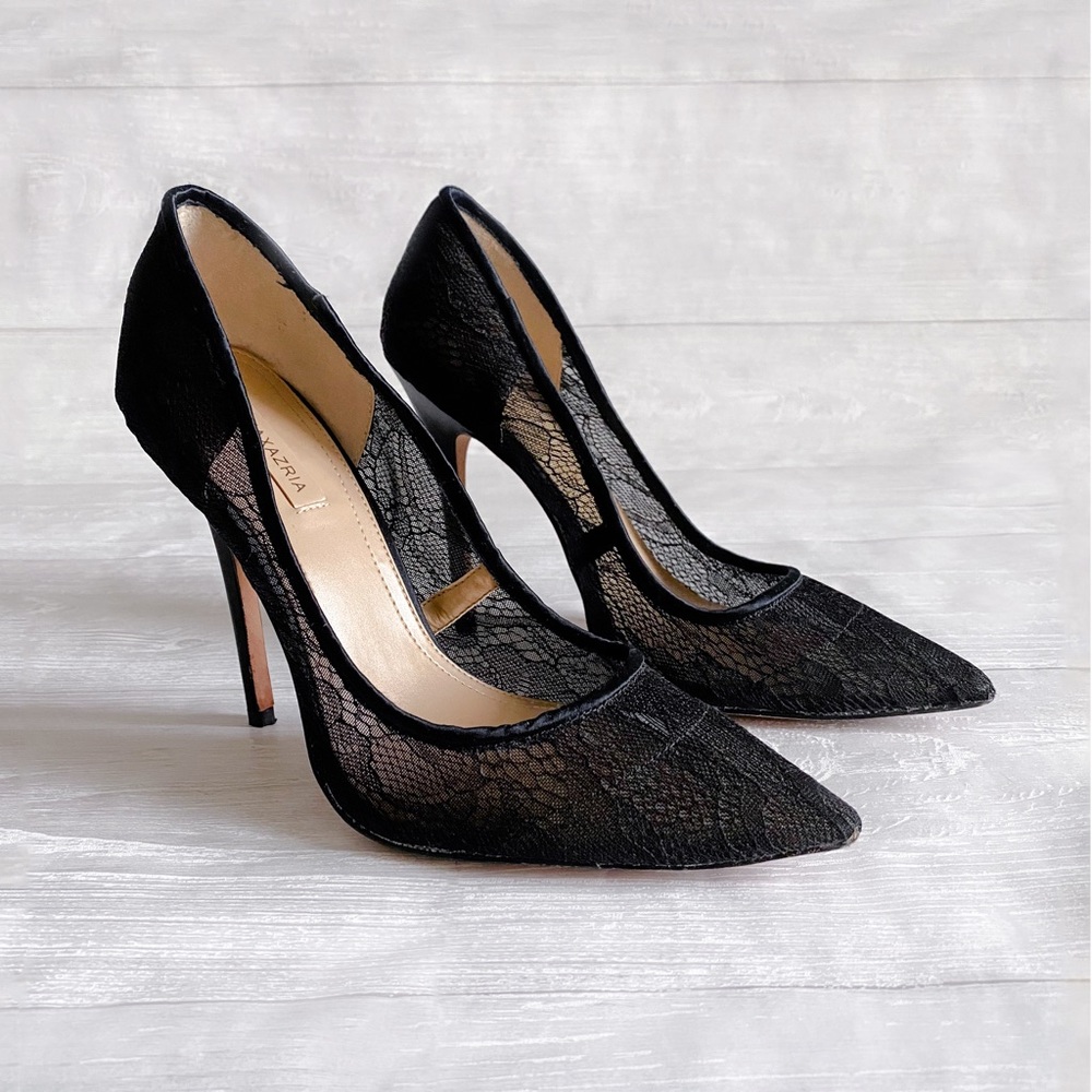 BCBG Black Lace Heels